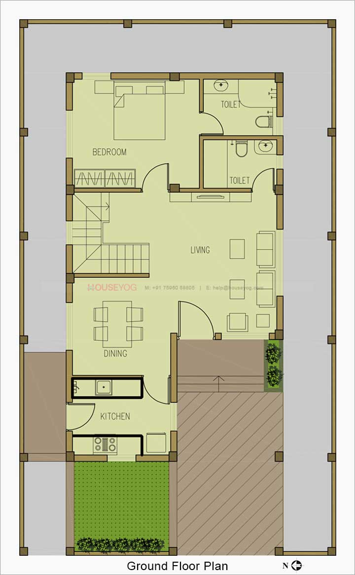 Ground floor plan drawing