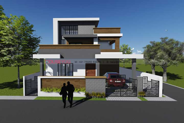 House Elevation - Front View