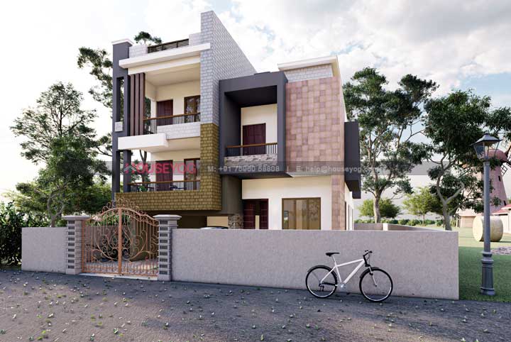 House Elevation - Option 2 - Corner View