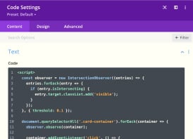 Custom Code