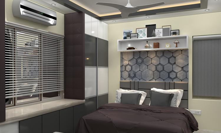 Small Bedroom Design With Sliding Wardrobe