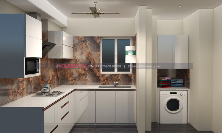 Modern Indian Style Modular Kitchen Design