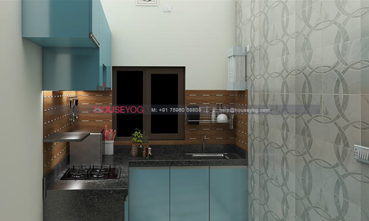 Kitchen Back Side Wall Design Idea