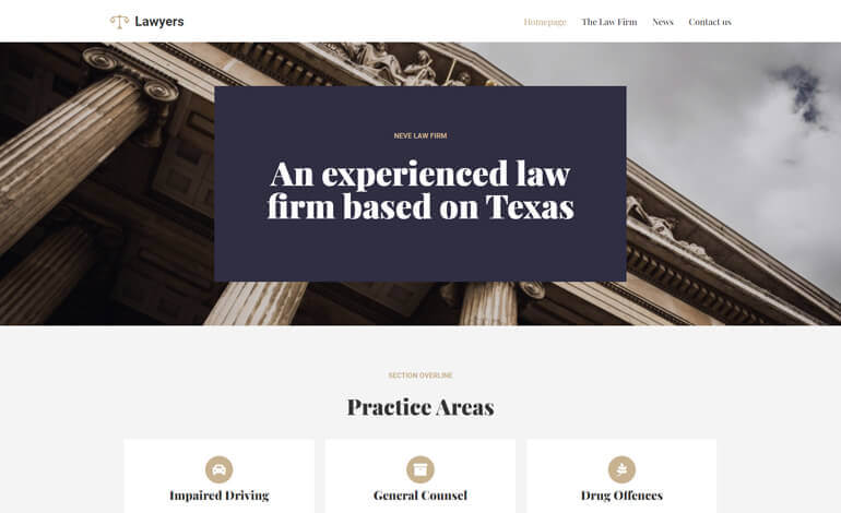 Neve Lawyer WordPress Theme