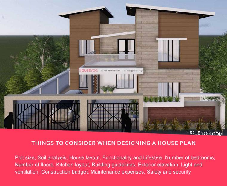 Things to consider when designing a new house plan